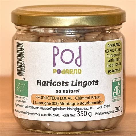 Haricots Lingots Au Naturel G Podarno Locavor Fr