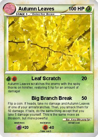 Pokémon Autumn Leaves 5 5 - Leaf Scratch - My Pokemon Card