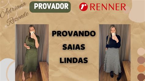 PROVADOR RENNER Provando Conjuntos De Saias E Blusas Na Renner YouTube