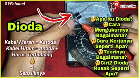 Diodacara Kerja Diodacara Mengukur Diodateori Diodacara Mengetahui Dioda Rusak👍 Youtube