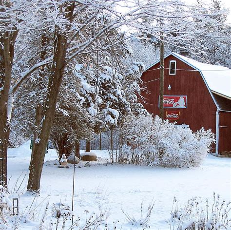 Snowy Red Barn Photograph by Patricia Merewether | Fine Art America