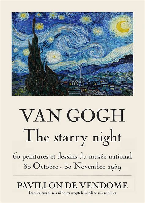 Vincent Van Gogh Starry Night Poster 1824 In Gogh The Starry Night