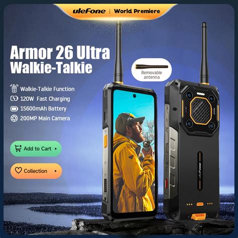 Lan Amento Mundial Ulefone Armor Ultra Walkie Talkie G Telefone