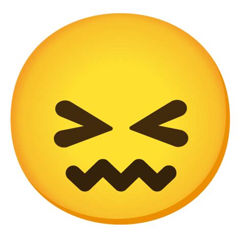 Confounded Face On Google Noto Color Emoji