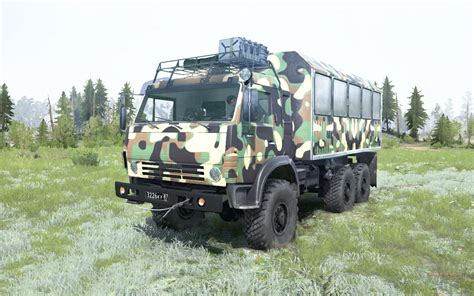 Kamaz Mustang In Camouflage F R Mudrunner