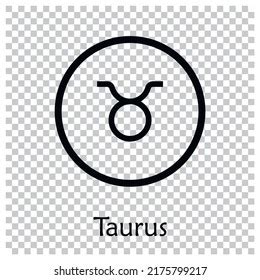 Taurus Sign Vector Illustration Taurus Zodiac Stock Vector Royalty