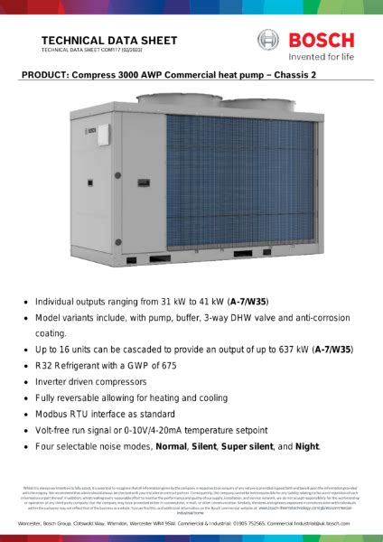 CS3000AWP Chassis 2 Technical Data Sheet NBS Source