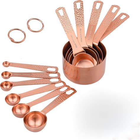 Smithcraft Measuring Cups And Spoons Set Copper Measuring Cups For