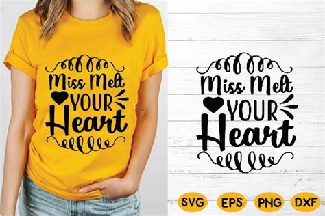 Miss Melt Your Heart Graphic By Creative Svg · Creative Fabrica