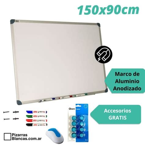 Pizarra Blanca Magnética 150x90 Olami Librería PB Pizarras Blancas en