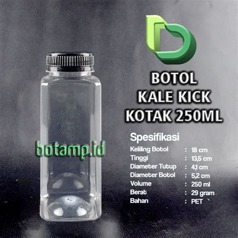 Botol Kale Kotak 250ml BOTAMP ID