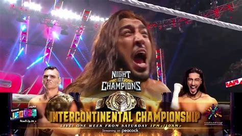 Intercontinental Title Match Set For WWE Night Of Champions