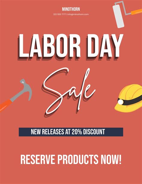 Sale Labor Day Flyer in EPS, Illustrator, JPG, Word, PSD, PNG, SVG ...