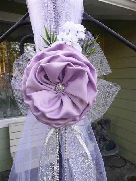 Set Of Lavender Pew Bows Lilac Chair Bows Wedding Bows Pew Etsy