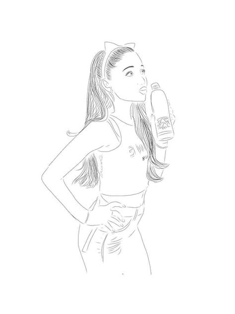 Inhabituellement Coloriage Ariana Grande Pics Idee De Coloriage