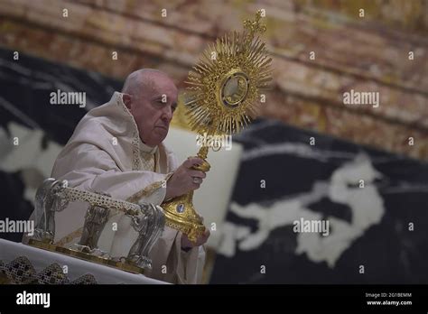 June Vatican City Holy See Pope Francis Celebrates Mass