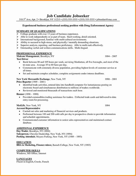 Associate Degree Resume Sample – Letter Example Template