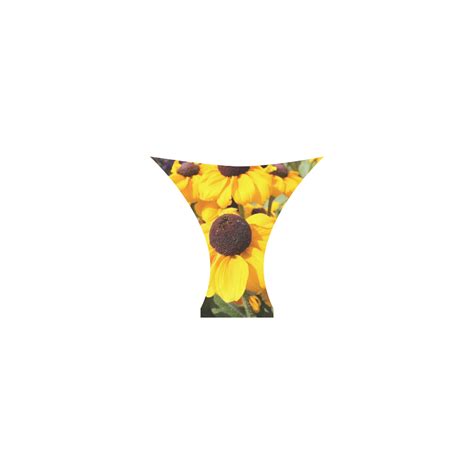 Yellow Flowers Custom Bikini Swimsuit Id D