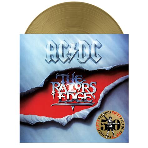 Acdc The Razors Edge Lp Vinyl Record 50th Anniversary Gold Nugget