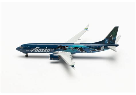 Herpa Alaska Airlines Boeing Max West Coast Wonders N Ak