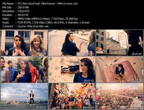 Cher Lloyd Feat. Mike Posner Video download - «With Ur Love» Video(VOB)