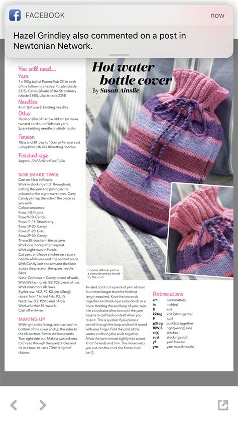 Knitting Pattern For Hot Water Bottle Cozies