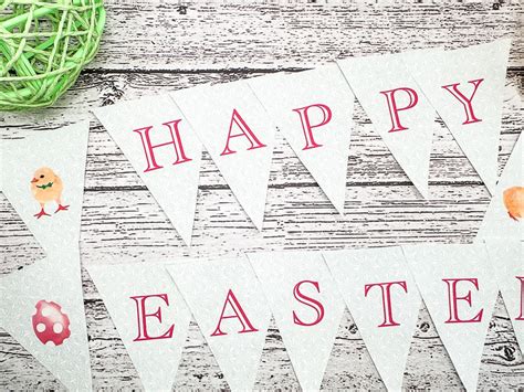 Printable Happy Easter Banner - Everyday Party Magazine