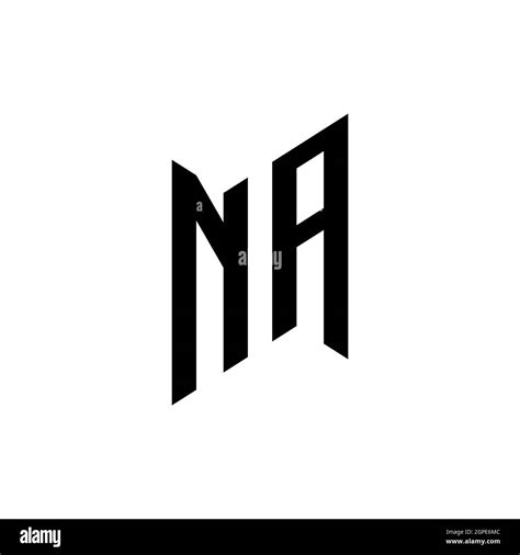 Na Monogram Geometric Shape Style Template Monogram Initial Design