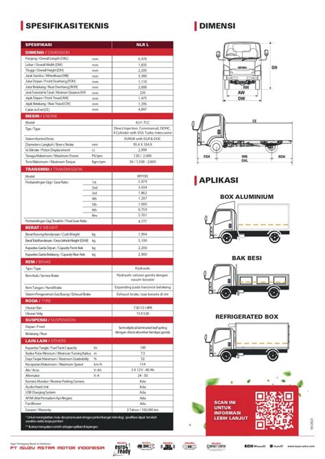 Isuzu Elf Nlr L Engkel Long Chasis Harga And Spesifikasi