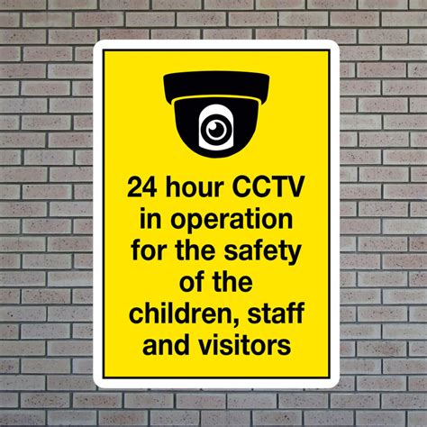 24 Hour Cctv In Operation Sign Signs2schools