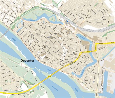 Deventer Centrum Kaart Plattegrond