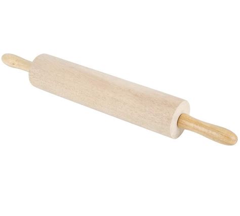 15 Inch Long Wooden Rolling Pin Hardwood Dough Roller With Smooth Rol