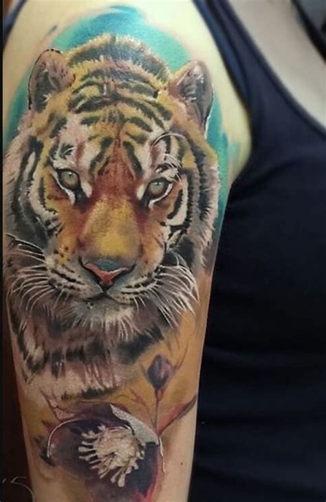 14+ Best Shoulder Tattoo Designs – Tiger Tattoo Ideas | PetPress ...