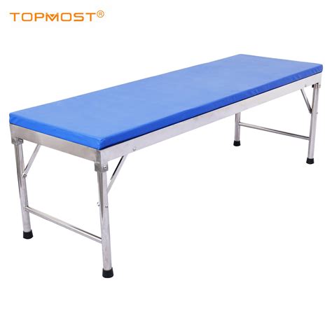 Hospital Clinic Stainless Steel Folding Patient Examination Couch