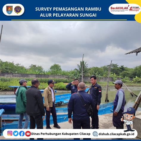 Survey Pemasangan Rambu Alur Pelayaran Sungai Di Kabupaten Cilacap