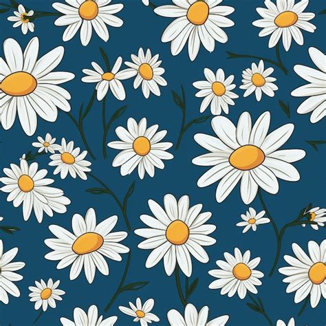 Premium Photo Graceful Daisy Dance Floral Background