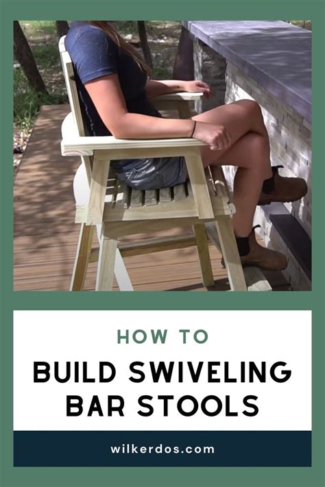 How To Build A DIY Adirondack Swiveling Bar Stool 13 Easy Steps