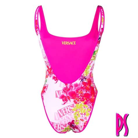 Versace Reversible Vita Orchid Swimsuit Pink Pink Sugar Bikini