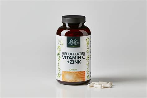 Vitamin C Gepuffert Und Mit Zink 1 000 Mg Vitamin C Und 20 Mg Zink