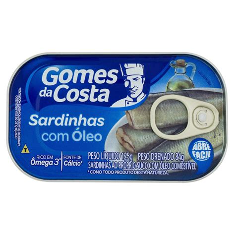 Sardinha Óleo Gomes da Costa Lata 84g Supermercado TaíMax