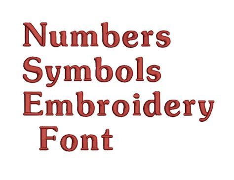 Machine Embroidery Font Designs Letters Numbers Symbols - Etsy