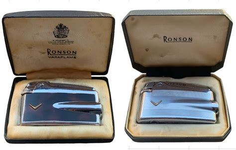 Ronson Varaflame Two Ronson Varaflame Lighters With Box Catawiki