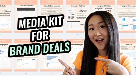 How To Create A Media Kit Get More Brand Deals Youtube