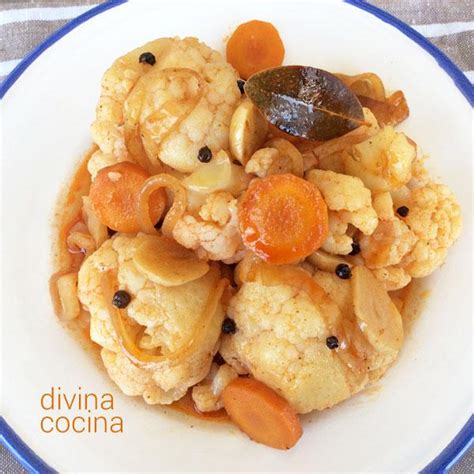 Coliflor En Escabeche Receta De Divina Cocina