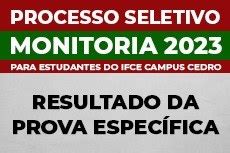 Seleção de monitoria divulga resultado de prova em Cedro Instituto