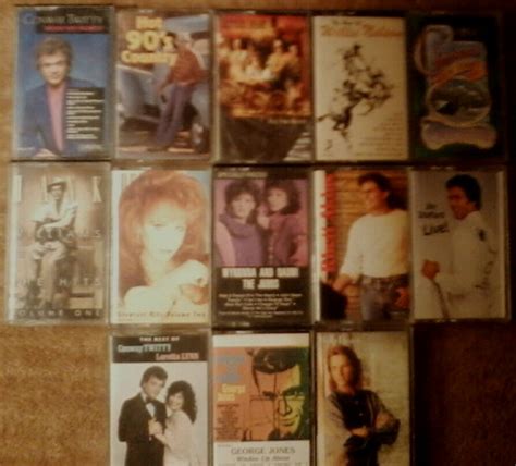 Lot Of 13 Assorted Country Cassettes George Jones Conway Twitty Reba Ebay