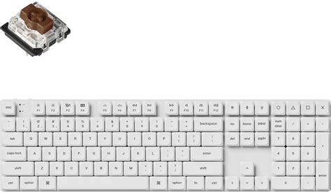 Безжична геймърска клавиатура Keychron K Pro QMK VIA RGB Brown Hot swappable бял K P Q
