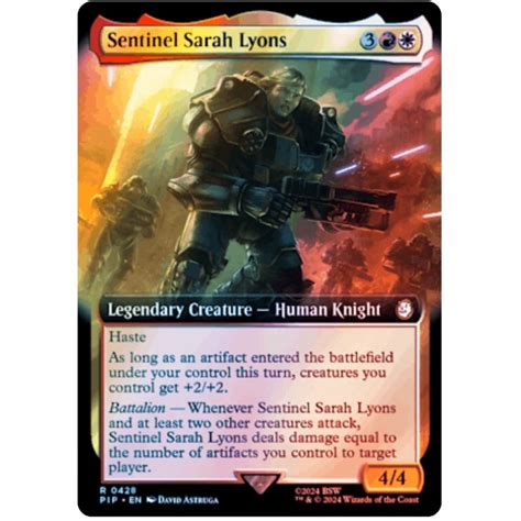 Universes Beyond Fallout Variants Foil Sentinel Sarah Lyons