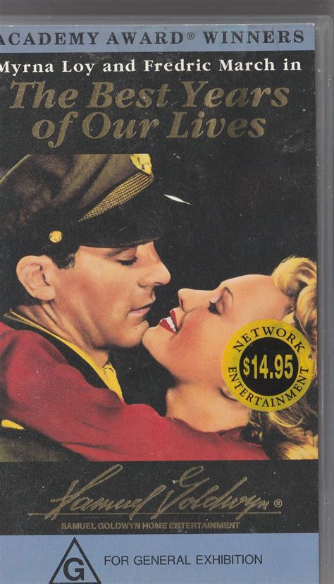 The Best Years Of Our Lives Vhs Video Myrna Loy Dana