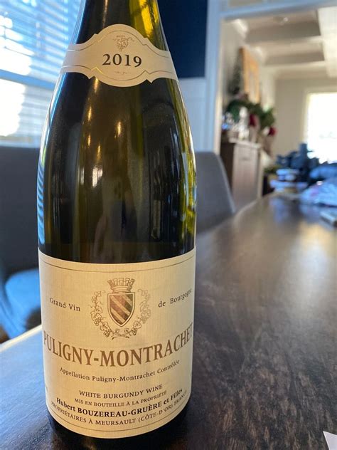 2019 Hubert Bouzereau Gruère et Filles Puligny Montrachet France